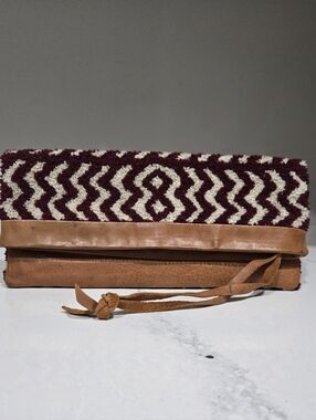 Cleobella Boho Clutch Aztec chevron travel carpet bag Boho Chic Festival Vibes
